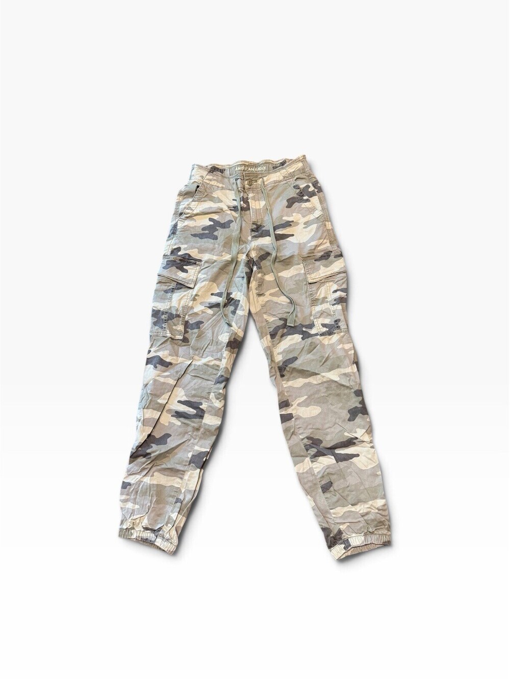 American Eagle Camo Cargo Jogger Pants Womens Size 2 Regular